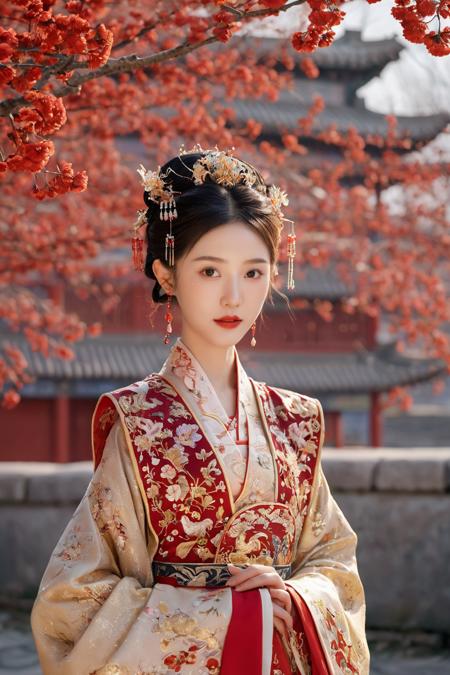 01241-2023-09-12-1241990576-QIEMANCN,a photo of woman with a red and gold dress,hanfu,chinese style,grand spectacle,wide viewing angle,high definition,big s.png